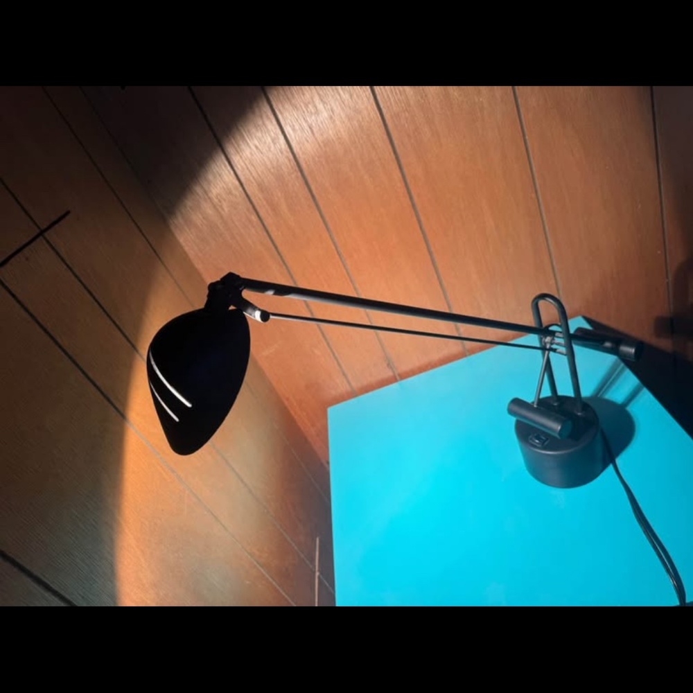 1990s LED black desk lamp, postmodern retro vintage light lighting like new - Picture 5 of 7